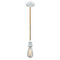 Bare Bulb Mini Pendant shown in the White finish