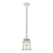 Canton Mini Pendant shown in the White finish with a Seedy shade