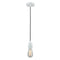 Bare Bulb Mini Pendant shown in the White finish