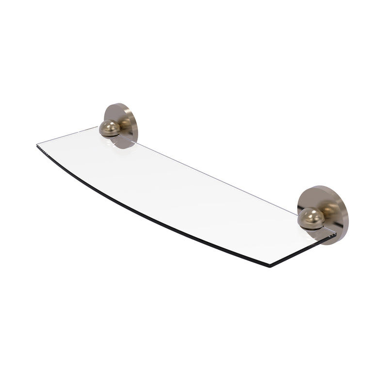 Allied Brass Skyline Collection 18 Inch Glass Shelf 1033-18-PEW