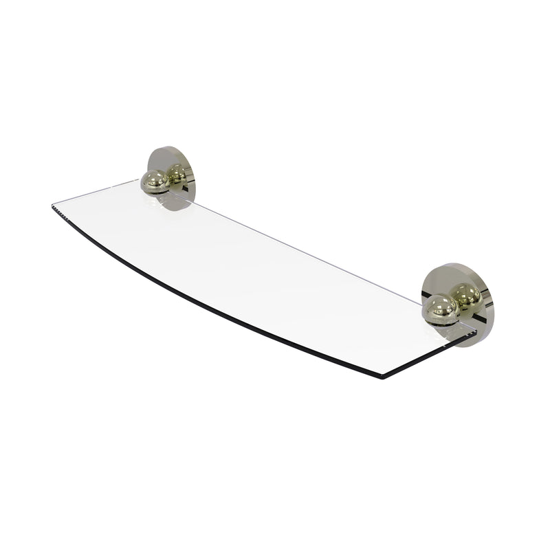 Allied Brass Skyline Collection 18 Inch Glass Shelf 1033-18-PNI