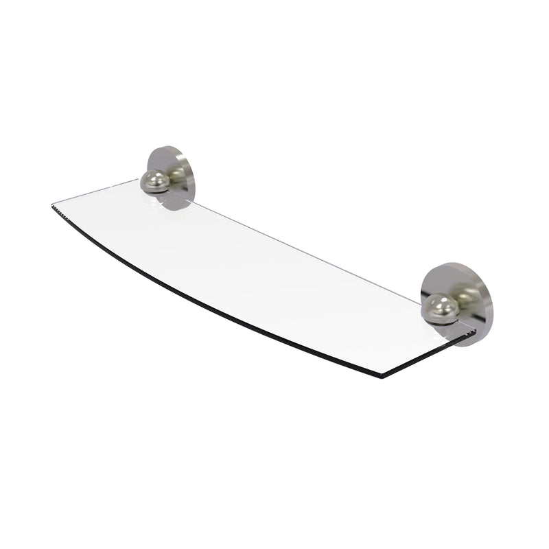 Allied Brass Skyline Collection 18 Inch Glass Shelf 1033-18-SN