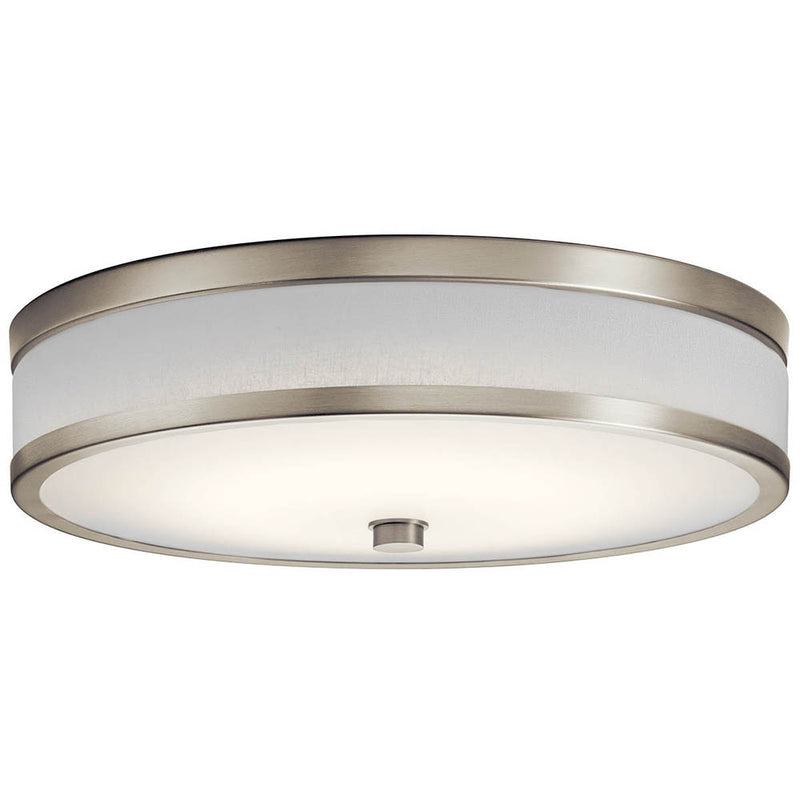 Kichler Pira 15" LED Flush Mount Brushed Nickel 11303NILED