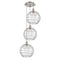 Innovations Lighting Athens Deco Swirl 3 Light 18" Multi-Pendant 113B-3P-SN-G1213-12