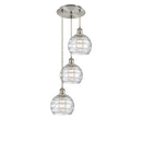 Innovations Lighting Athens Deco Swirl 3 Light 18" Multi-Pendant 113B-3P-SN-G1213-8