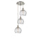 Innovations Lighting Athens Deco Swirl 3 Light 18" Multi-Pendant 113B-3P-SN-G1213-8