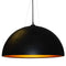 Dainolite 3 Bulb Pendant Black & Gold Finish 114-313P-BK-GLD