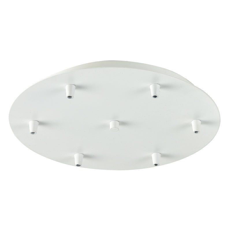 Custom Cord Multi Port Canopy shown in the White finish