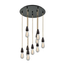 Bare Bulb Multi-Pendant shown in the Oil Rubbed Bronze finish