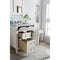 James Martin Brittany 30" Single Vanity Bright White with 3 cm Carrara Marble Top 650-V30-BW-3CAR