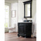 James Martin Brookfield 26" Antique Black Single Vanity with 3 cm Carrara Marble Top 147-114-V26-AQB-3CAR