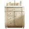 James Martin Bristol 30" Single Vanity Vintage Vanilla with 3 cm Classic White Quartz Top 157-V30-VV-3CLW