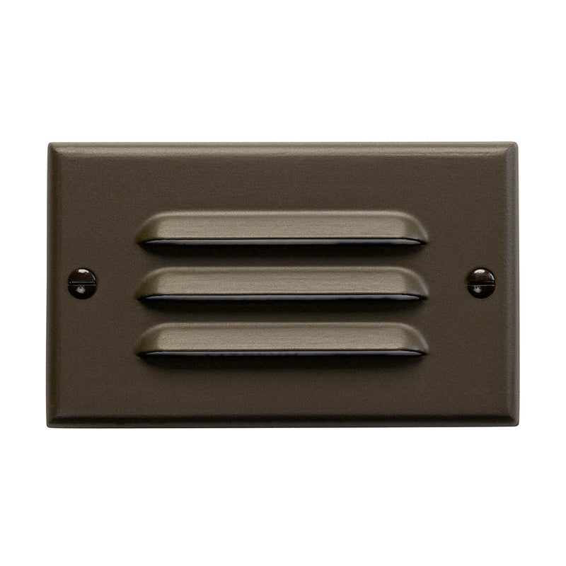 Kichler Horizontal Louvered LED Step Light Architectural Bronze 12600AZ