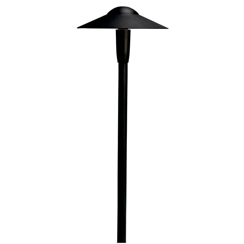 Kichler 8" Dome 2700K LED Path Light Textured Black 15810BKT27R