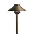 Kichler Short Stepped Dome 12V 3000K Path Light Centennial Brass 15821CBR30