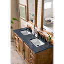 James Martin Providence 60" Double Vanity Cabinet Driftwood with 3 cm Charcoal Soapstone Quartz Top 238-105-5611-3CSP