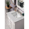 James Martin Bristol 30" Single Vanity Bright White with 3 cm Eternal Jasmine Pearl Quartz Top 157-V30-BW-3EJP