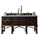 James Martin Balmoral 72" Antique Walnut Double Vanity with 3 cm Carrara Marble Top 150-V72-ANW-3CAR