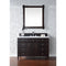 James Martin Brittany 48" Burnished Mahogany Single Vanity with 3 cm Classic White Quartz Top 650-V48-BNM-3CLW