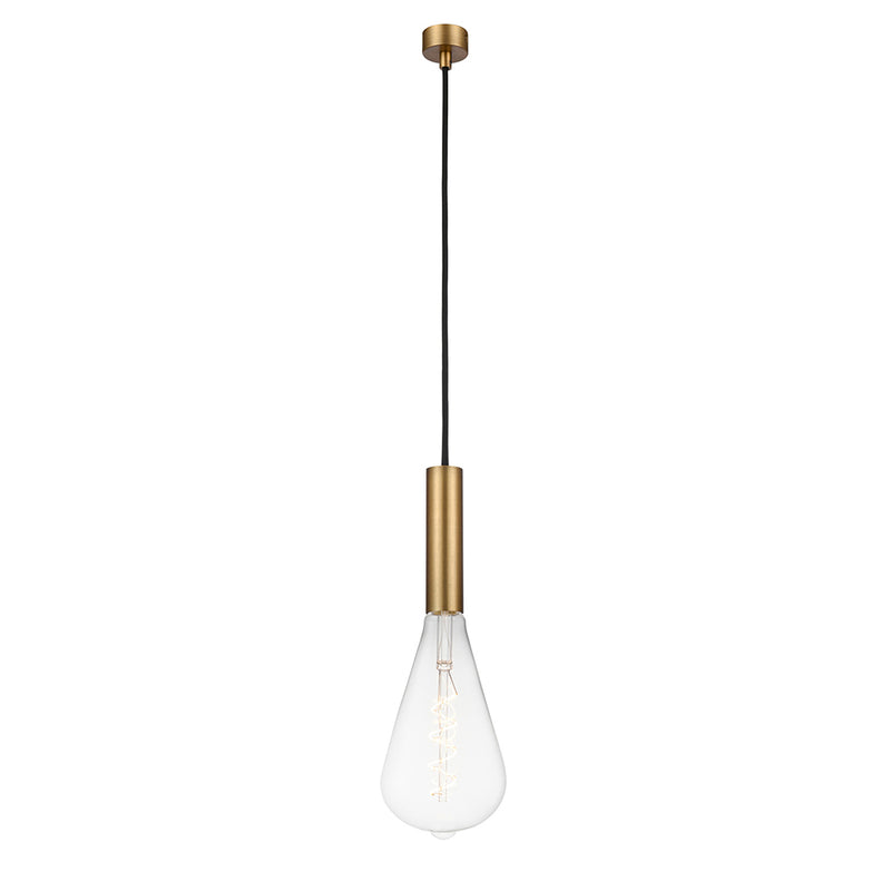 Edison Mini Pendant shown in the Brushed Brass finish