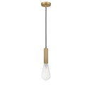 Edison Mini Pendant shown in the Brushed Brass finish