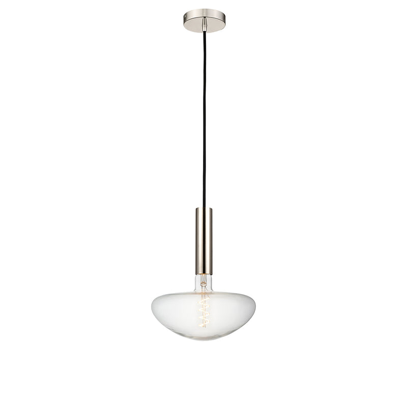 Edison Mini Pendant shown in the Polished Nickel finish