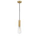 Edison Mini Pendant shown in the Satin Gold finish