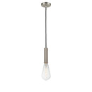 Edison Mini Pendant shown in the Brushed Satin Nickel finish