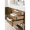 James Martin Columbia 48" Single Vanity Latte Oak with Glossy White Composite Top 388-V48-LTO-BN-GW