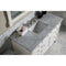 James Martin Brittany 48" Bright White Single Vanity with 3 cm Carrara Marble Top 650-V48-BW-3CAR