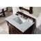 James Martin Brookfield 36" Burnished Mahogany Single Vanity with 3 cm Carrara Marble Top 147-114-5566-3CAR