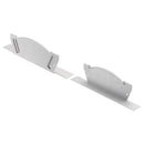 Kichler TE Pro Series Arches Center-in-Ceiling Channel End Caps 1TEE4W3RCSSIL