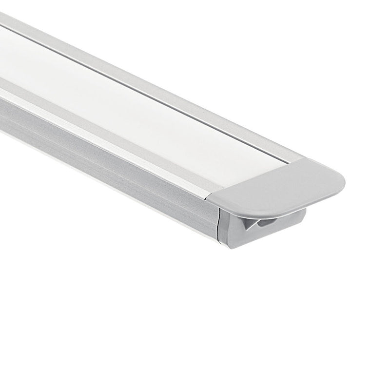 Kichler TE Standard Series 8' Kit Standard Depth Recessed Channel Silver 1TEK1STRC8SIL