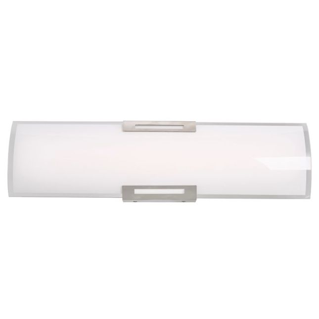 Abra Lighting Curved glass panel LED vanity 20011WV-BN