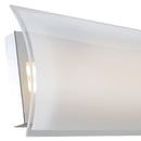 Abra Lighting Curved Glass Panel LED Vanity 20011WV-CH