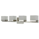 Abra Lighting 4 Light Vanity Square Edge Lite Dim LED Acrylic Shades 20024WV-BN