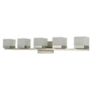 Abra Lighting 5 Light Vanity Square Edge Lite Dim LED Acrylic Shades 20025WV-BZ