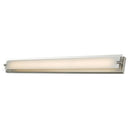 Abra Lighting 40" Vanity MBear Edged Frost Glass Panel HI-Out Dim LED 20028WV-BN