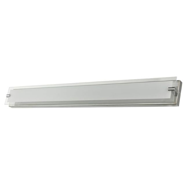 Abra Lighting 40" Vanity MBear Edged Frost Glass Panel HI-Out Dim LED 20028WV-CH