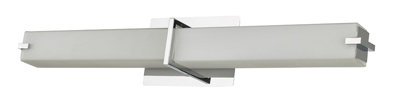 Abra Lighting 26" Vert/Horz Mount Square Glass Vanity-Wall Dim LED 20090WV-CH