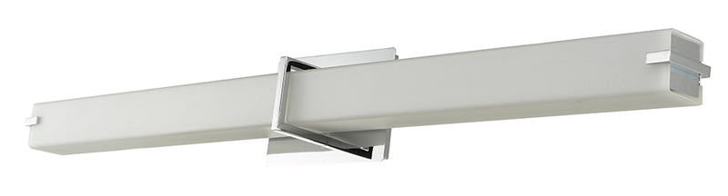 Abra Lighting 38" Vert/Horz Mount Square Glass Vanity-Wall Dim LED 20091WV-CH