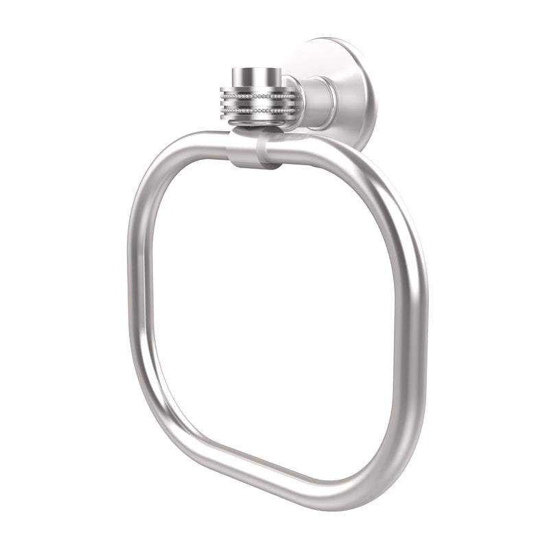 Allied Brass Continental Collection Towel Ring with Dotted Accents 2016D-SCH