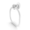 Allied Brass Continental Collection Towel Ring with Twist Accents 2016T-WHM