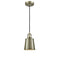 Addison Mini Pendant shown in the Antique Brass finish with a Antique Brass shade