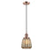 Chatham Mini Pendant shown in the Antique Copper finish with a Mercury shade