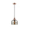 Bell Mini Pendant shown in the Antique Copper finish with a Silver Plated Mercury shade