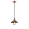 Railroad Mini Pendant shown in the Antique Copper finish with a Antique Copper shade