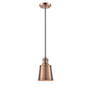 Addison Mini Pendant shown in the Antique Copper finish with a Antique Copper shade