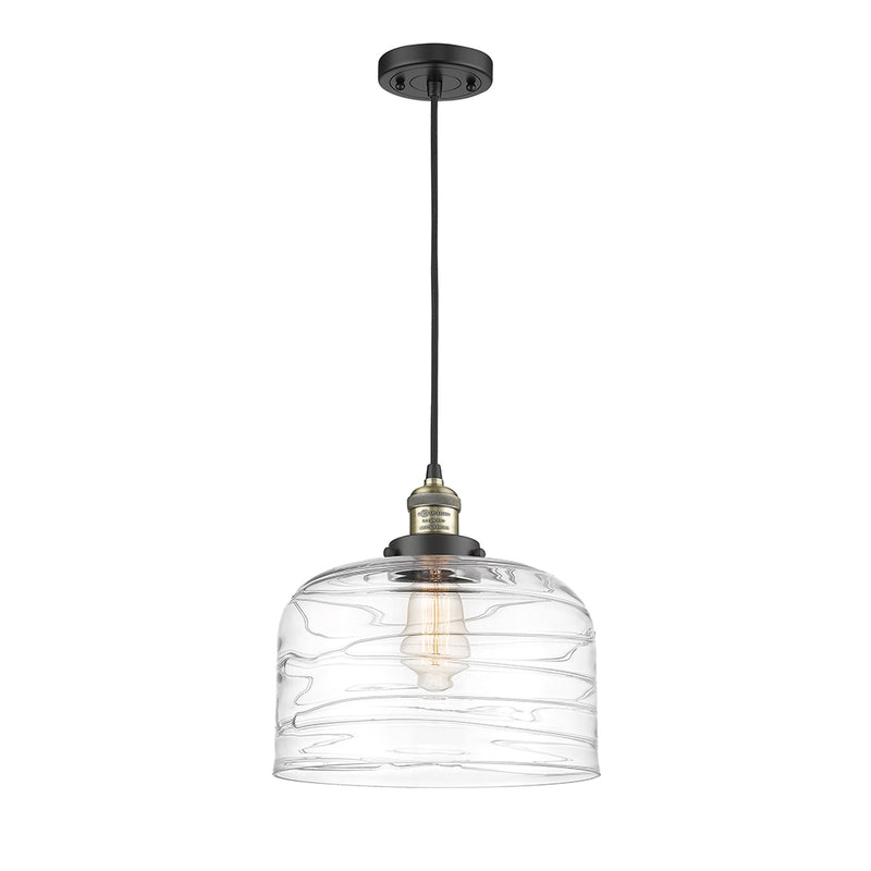 Innovations Lighting X-Large Bell 1 Light Mini Pendant part of the Franklin Restoration Collection 201C-BAB-G713-L