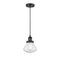 Olean Mini Pendant shown in the Matte Black finish with a Seedy shade